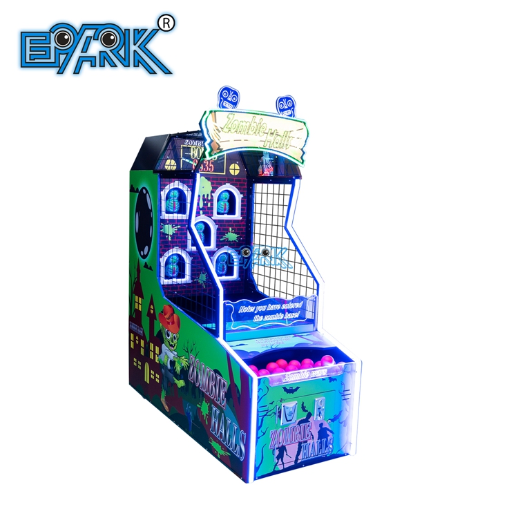 Matériel de jeu de lancer de balles pour enfants, machine à pièces avec remise de billets