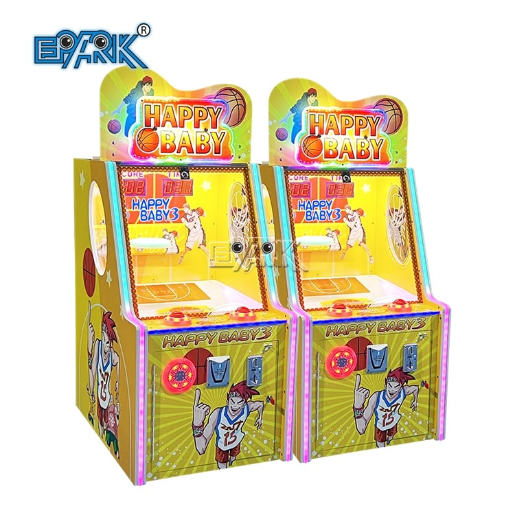 Kids Basketball Shooting Machine Coin Operated Arcade Game