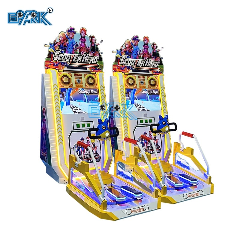 Coin Operated Happy Scooter Child Racing Sports Video Games Machine