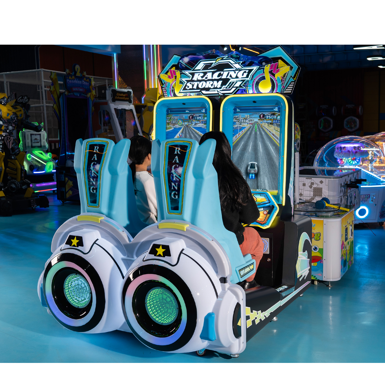 Rennspiel-Automatenmaschine Münzbetriebener Arcade-Fahrzeugsimulator