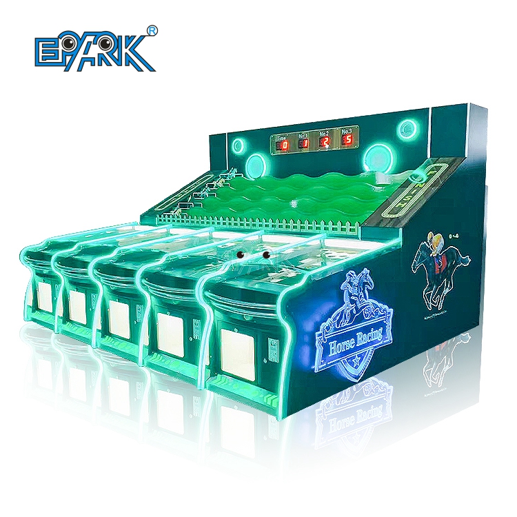 Racing Machine Throwing Balls Booth Games Coin Operated Horse Racing Game
