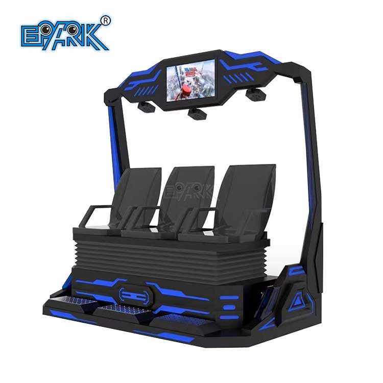 VR Roller Coaster Simulator 3 Seats 9D VR Chair Cinema