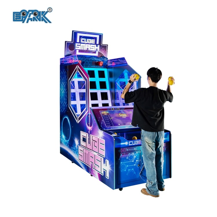 Cube Smash Throwing Ball Game Machine Ticket Redemption Game Machine