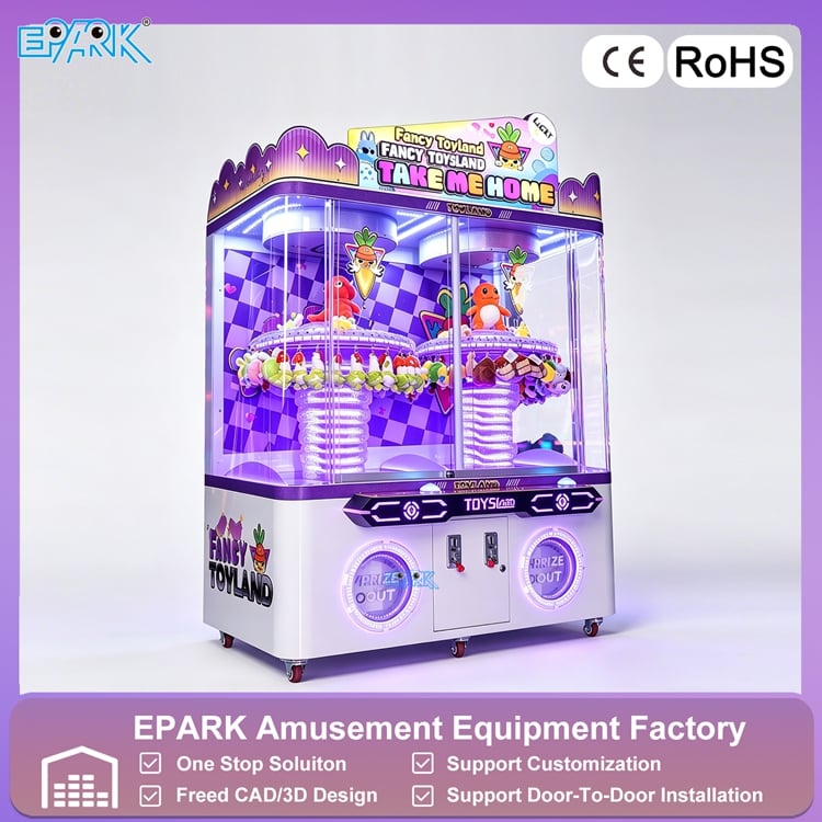 Double Clip Machine Arcade Game for Entertainment Centers