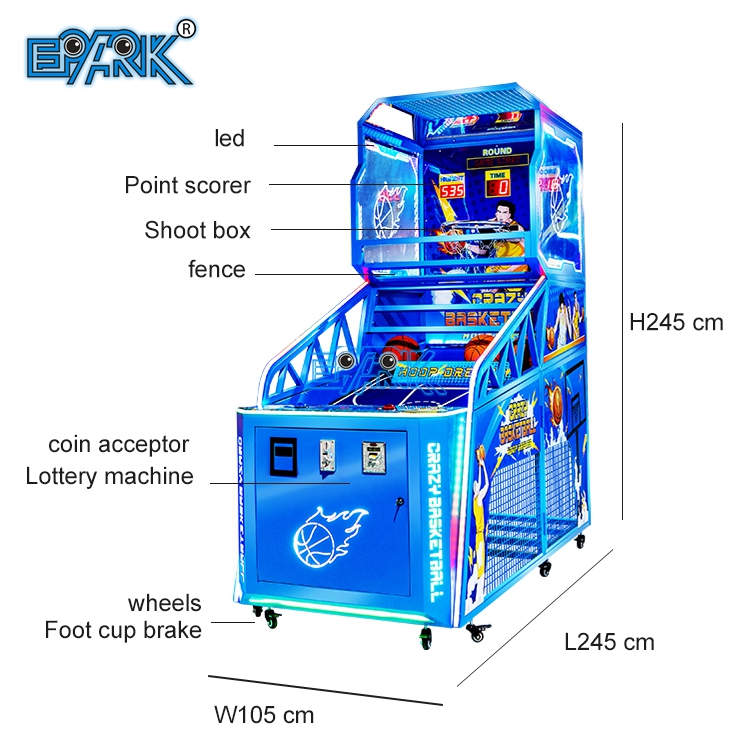 Elektronisk Basketboldskyde Spil Kædeautomat