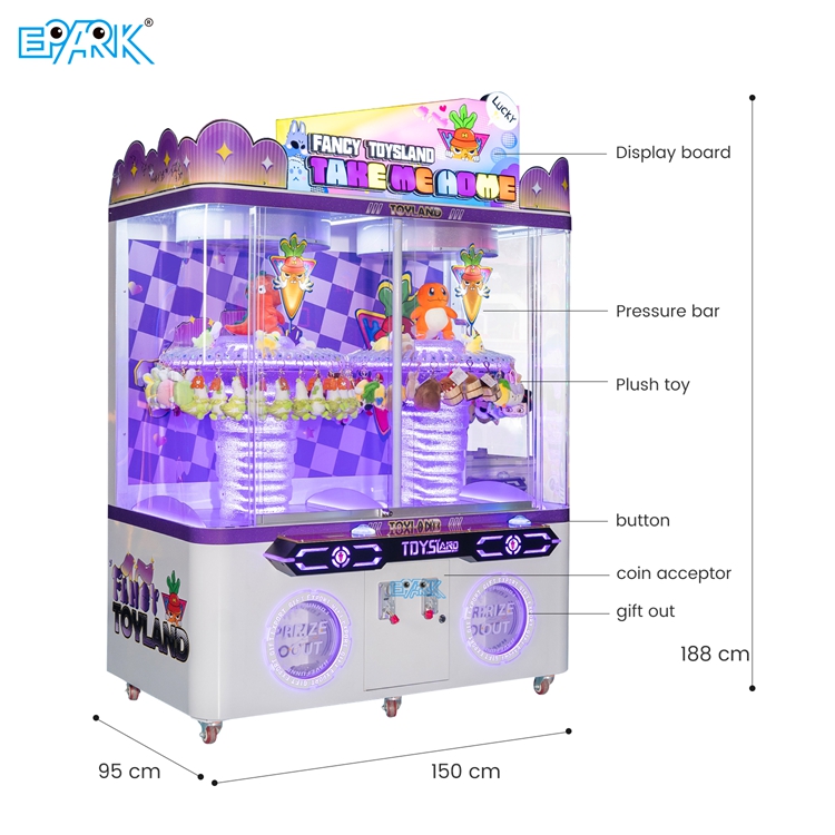 Dubbele Clip Machine Arcadegame voor entertainmentcentra