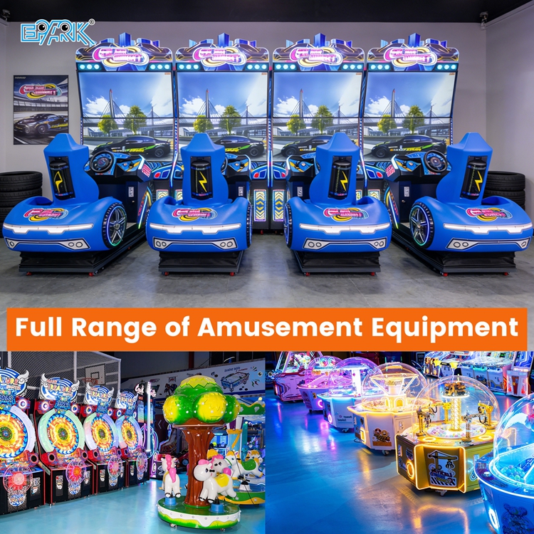 Máquina de Arcade de Corrida para Um Jogador com Simulador de Direção