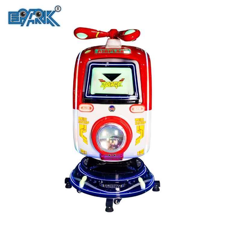 Kids Arcade Fiberglass Kiddie Ride Spaceship Video Game Machine