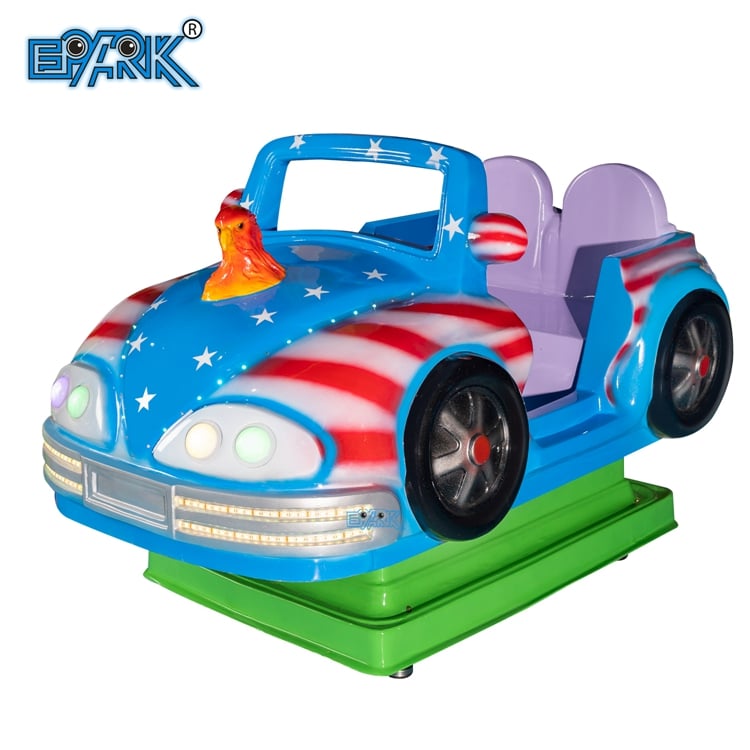 Kids Coin Operated Game Blue Car Kiddie Ride