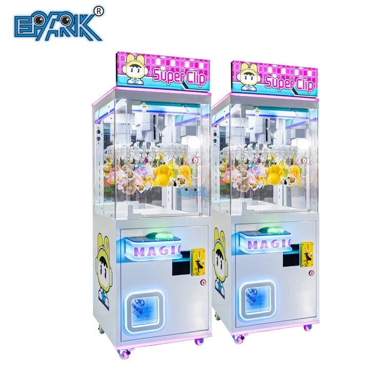 Mini Boneca Prêmios Máquina de Grampos de Unha Operada por Moedas Máquina de Brinquedos