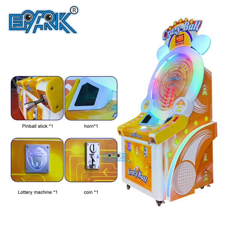 Игровые автоматы с лотерейными билетами и шариками Crazy Ball Wheel