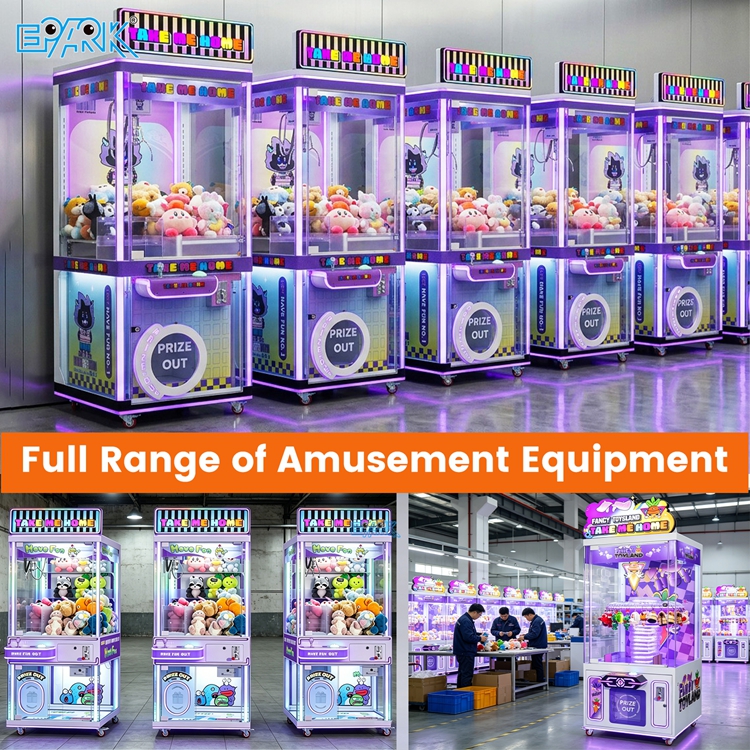 Commercial Plush Toy Claw Machine with LED Lights