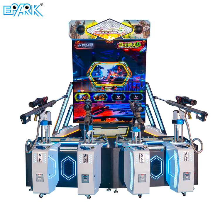Coin Operated Game 4 Player Shooting Arcade Machine
