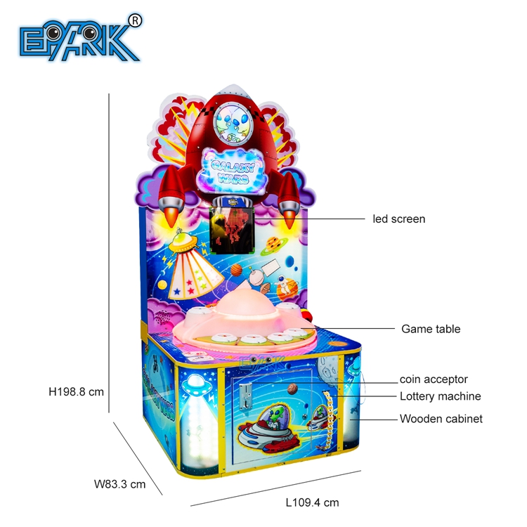 Çocuklar İçin Hammer Vurmalı Hamster Madeni Para İşleyen Whack a Mole Arcade Oyun Makinesi