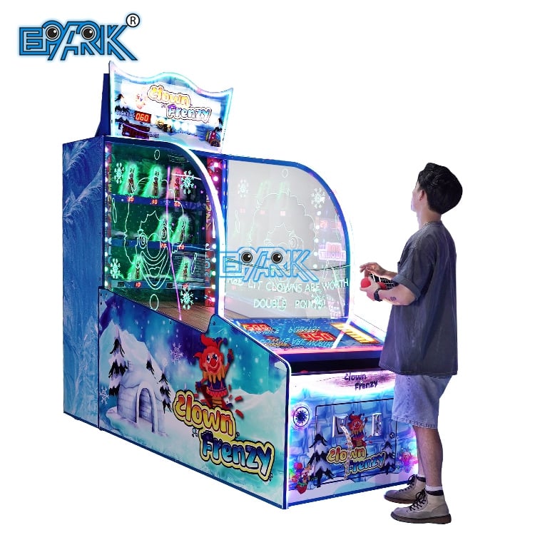 Máquina de Juegos de Parque de Atracciones con Pelota para Tirar y Recompensas en Tickets