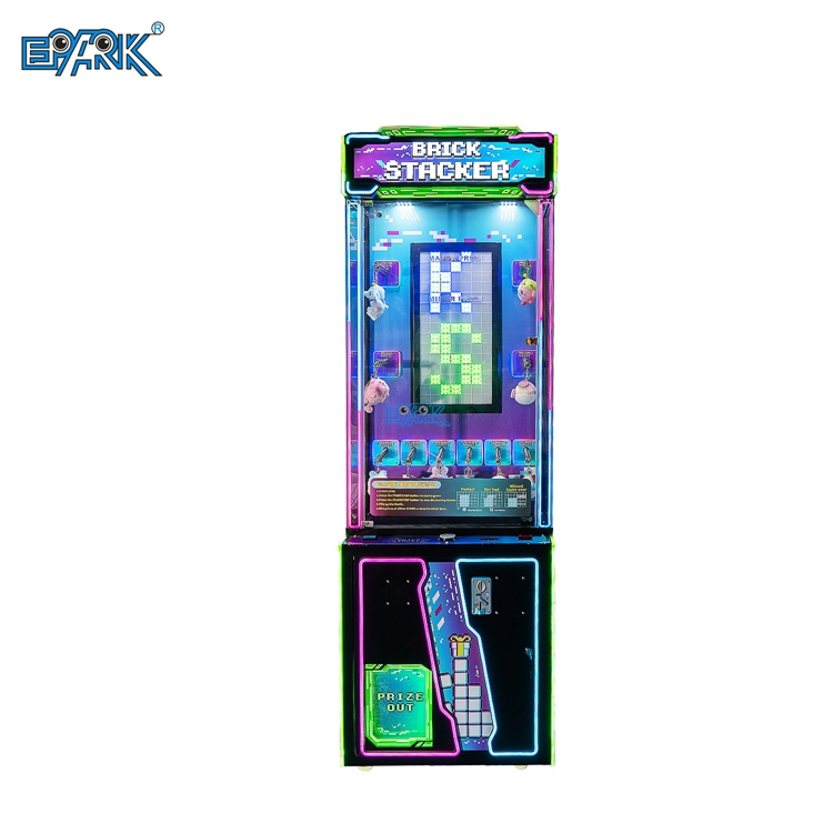 Მაღაზიის პრემიის გადაცემის მანქანა Brick Stacker Arcade Amusement