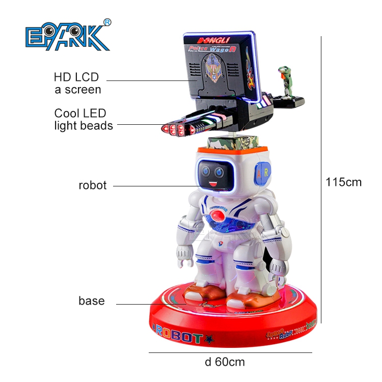 Mincovný operačný arcade inteligentný robotický hračka strelba simulujúca video hry stroj