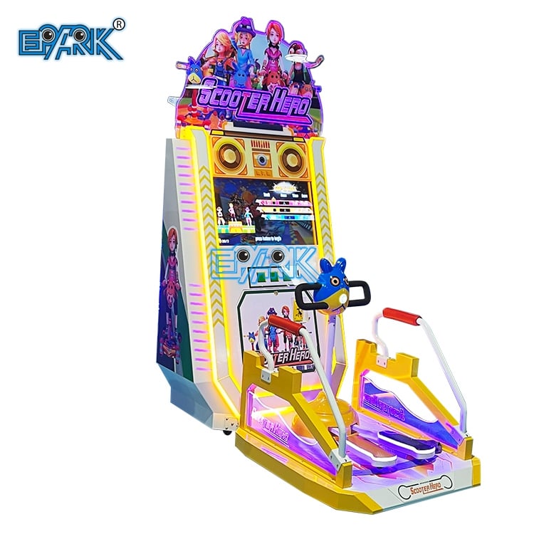 Coin Operated Happy Scooter Child Racing Sports Video Games Machine