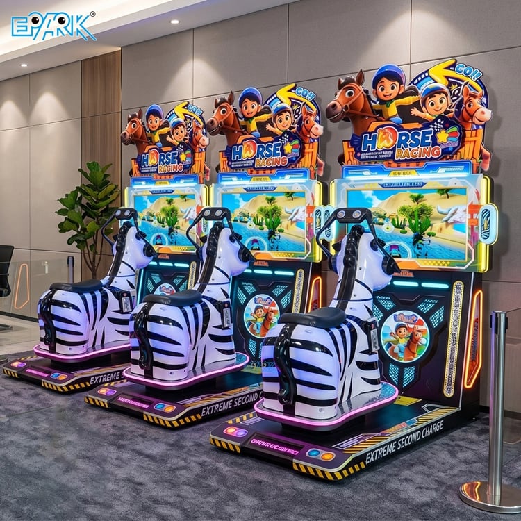 Coin Operated Horse Racing Game Machine for Arcades