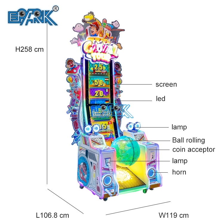 Para ile Çalışan Eğlence Oyunu Arcade Gezi Kazanç Bilet Oyun Makinesi