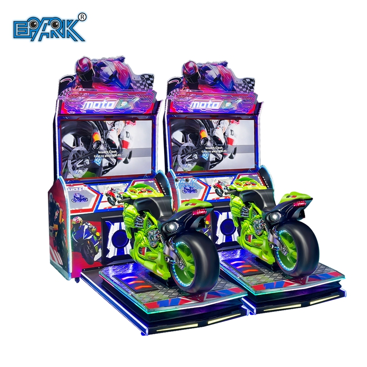 Innenaufenthaltsunterhaltung Münzbetriebener Arcade-Spiel Automobilrennsimulator Dynamischer Moto-Spielautomat