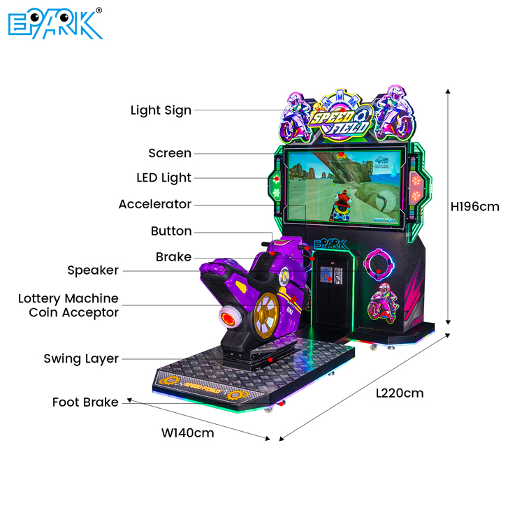 Motorcycle Racing Arcade Machine for FECs