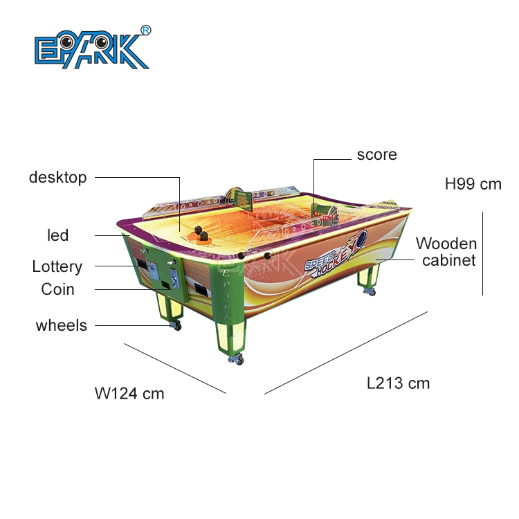 Coin Operated Air Hockey Table Amusement Game