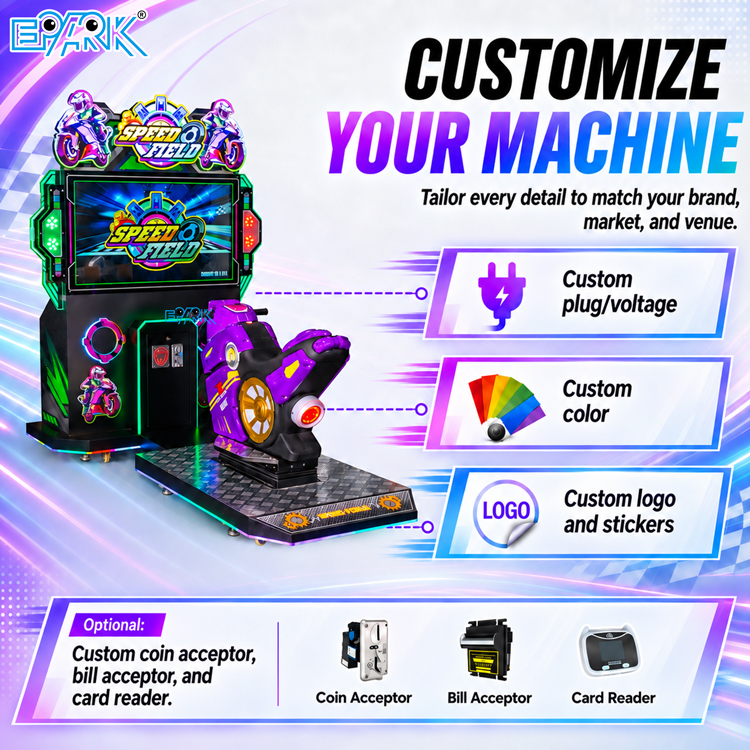 Motorcycle Racing Arcade Machine for FECs