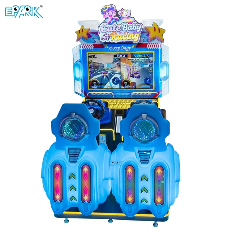 2 Player Kids Racing Arcade Machine for FECs