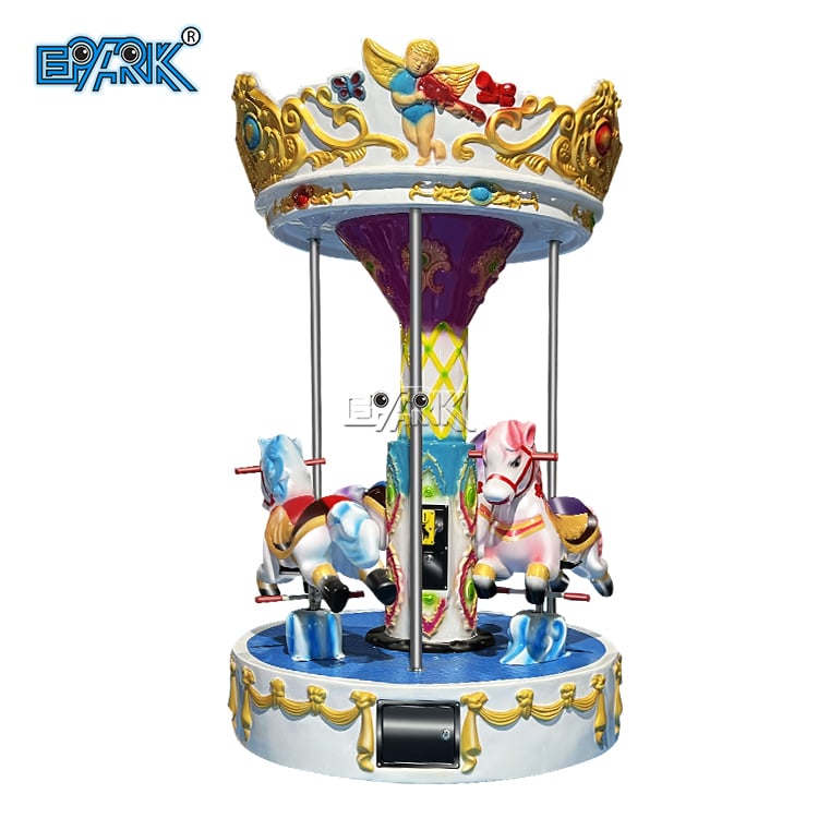 3 Player Mini Kiddie Ride Merry Go Round