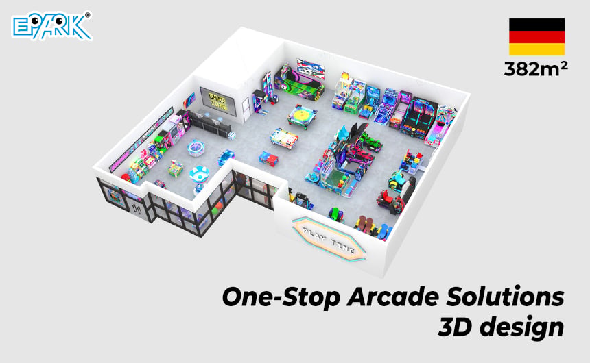 Duitsland 380m² Arcadegamecentrum
