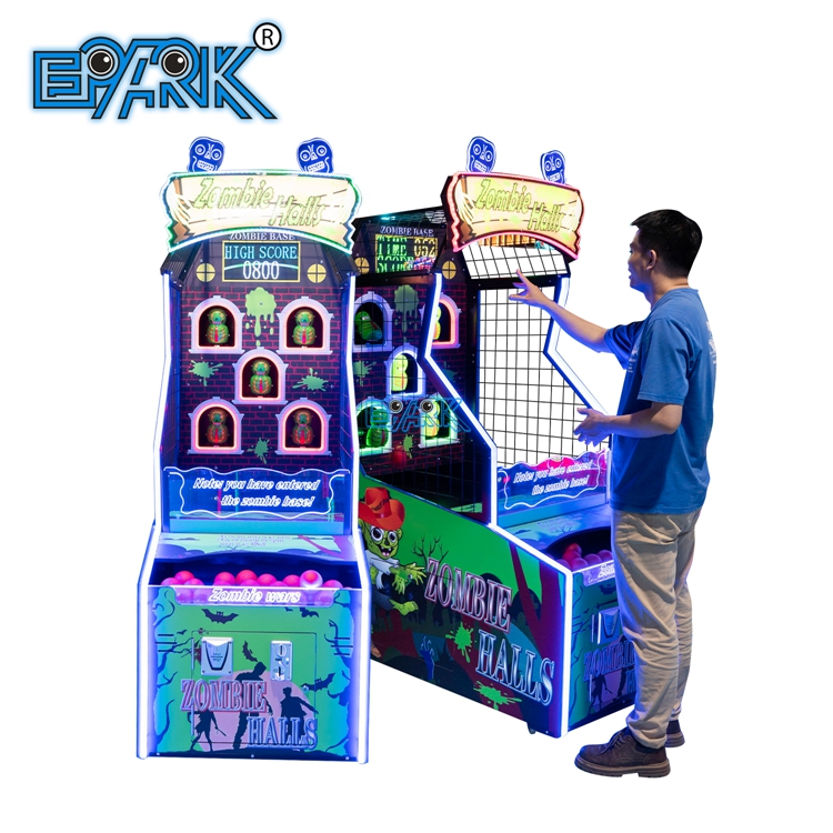Matériel de jeu de lancer de balles pour enfants, machine à pièces avec remise de billets