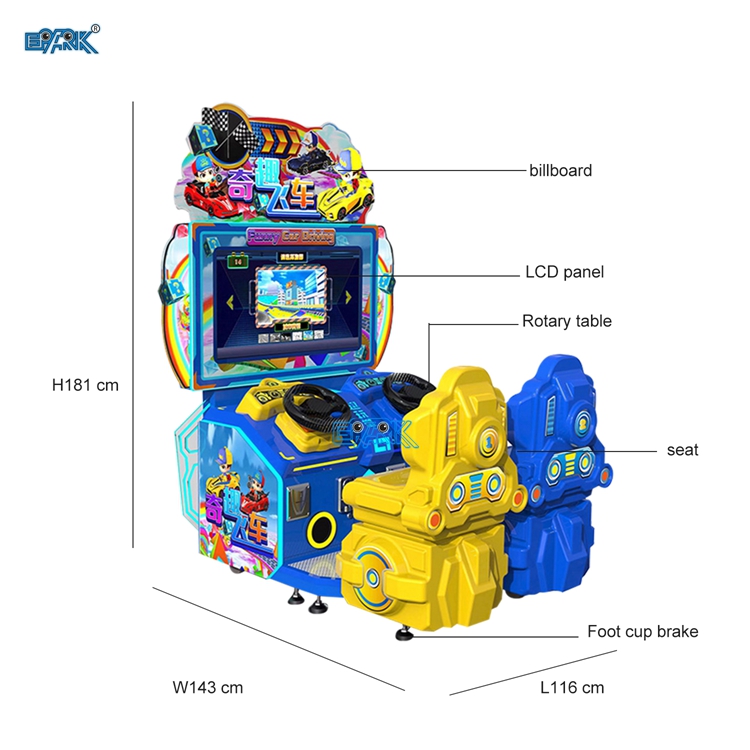 Amusement Park Coin Operated Arcade Car Racing Game Machine Driving Simulator Machine