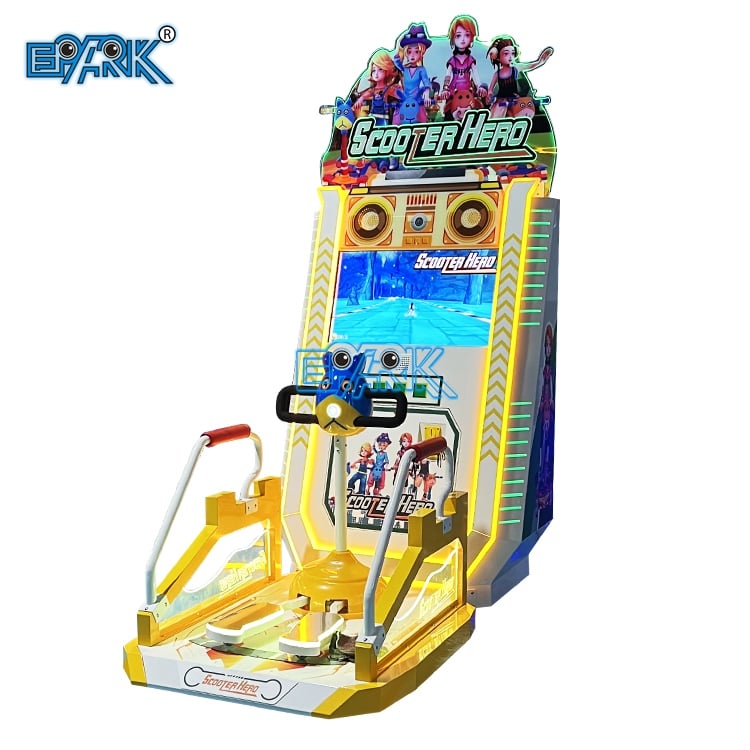 Coin Operated Happy Scooter Child Racing Sports Video Games Machine