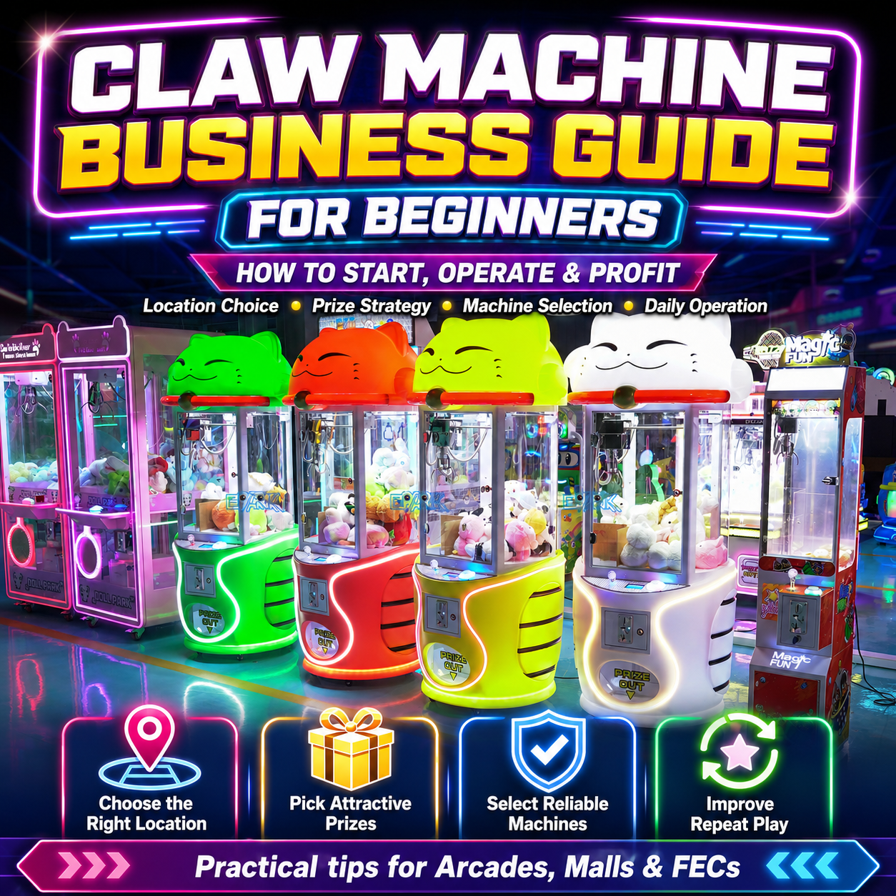 Claw Machine Business Guide for Beginners: How to Start in 2026