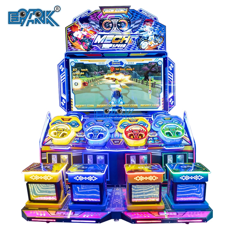 Renn-Arcade-Spielmaschine für 4 Spieler Rennsimulator Arcade Spielmaschine