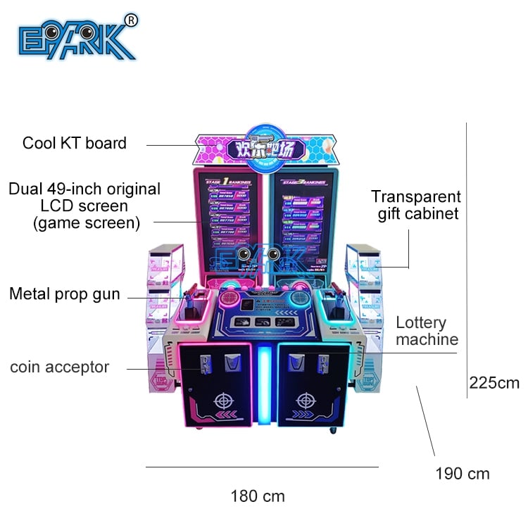 Fabrik Myntdriven Arcade Skjutspel Inomhussnöje Skjutspelmaskin