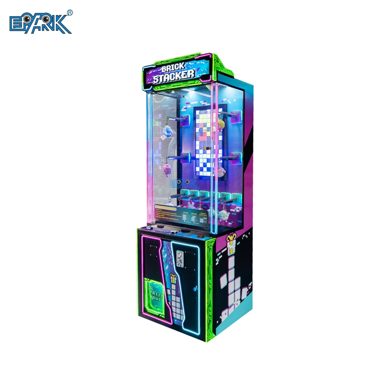 Მაღაზიის პრემიის გადაცემის მანქანა Brick Stacker Arcade Amusement