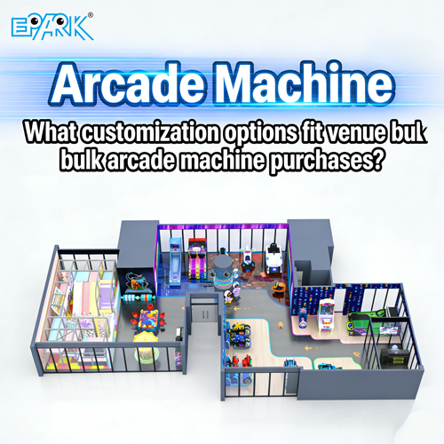 What customization options fit venue bulk arcade machine purchases?