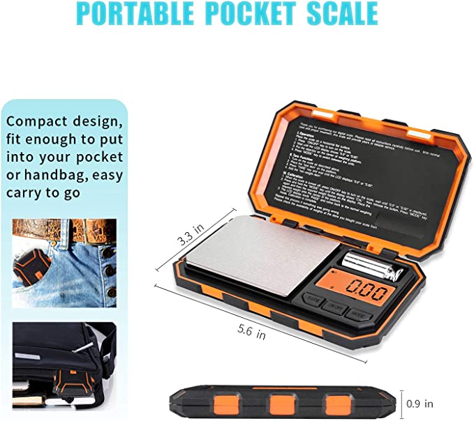 High-Precision Digital Pocket Scale for Accurate Weighing in Grams