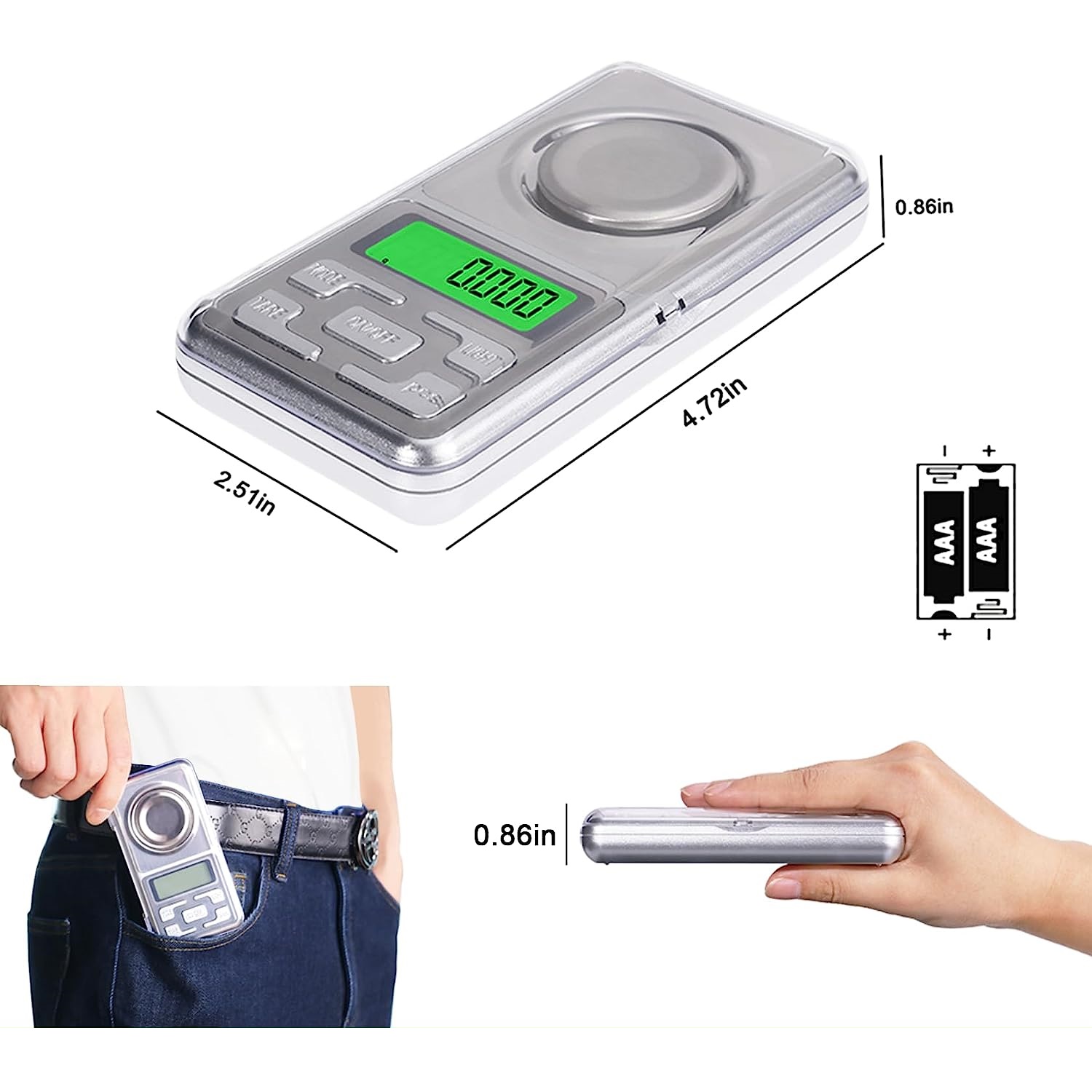 Premium Portable Digital Scale for Jewelry – Accurate and Compact