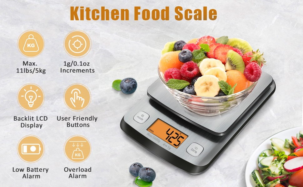 Precision and Versatility with Our Digital Electronic Kitchen Scale