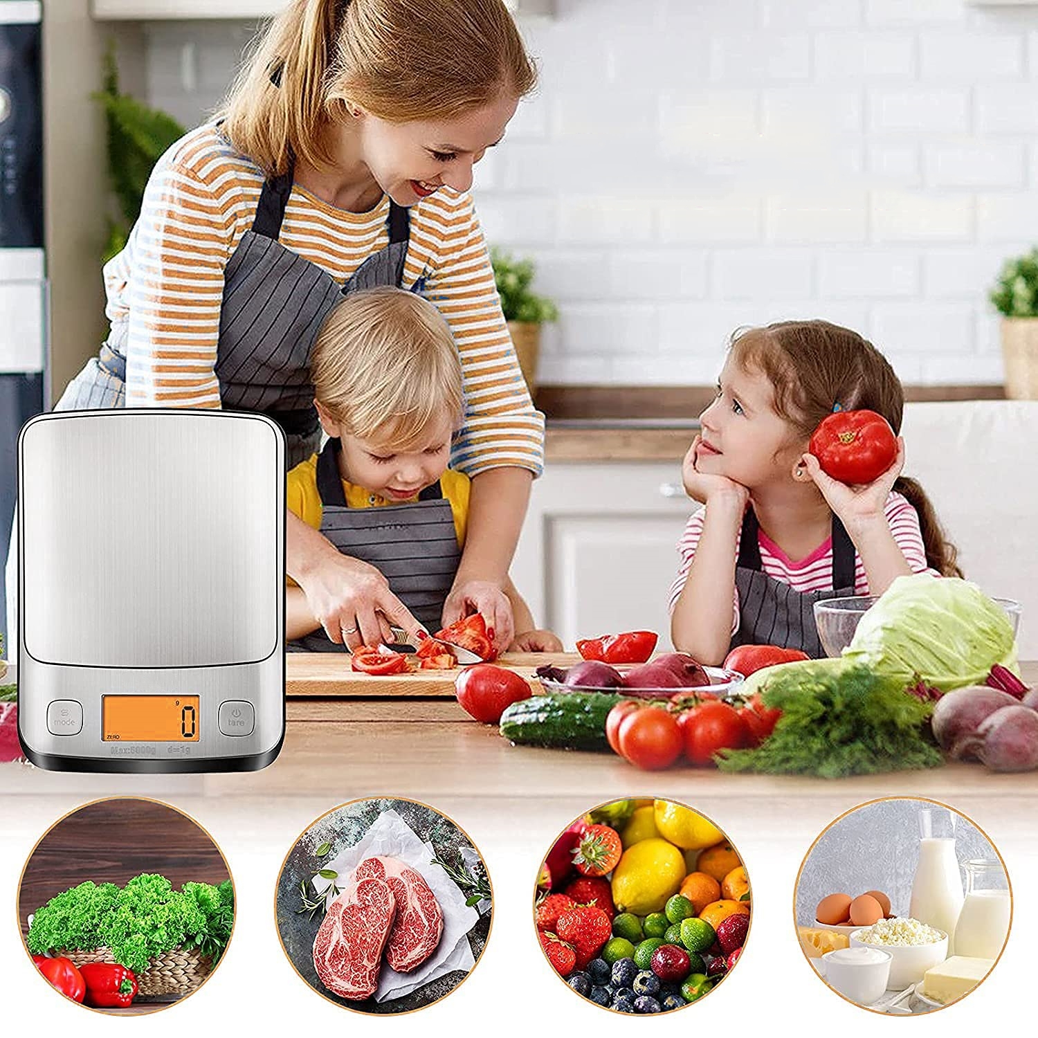 Precision Slim Kitchen Electronic Scale for Accurate Cooking