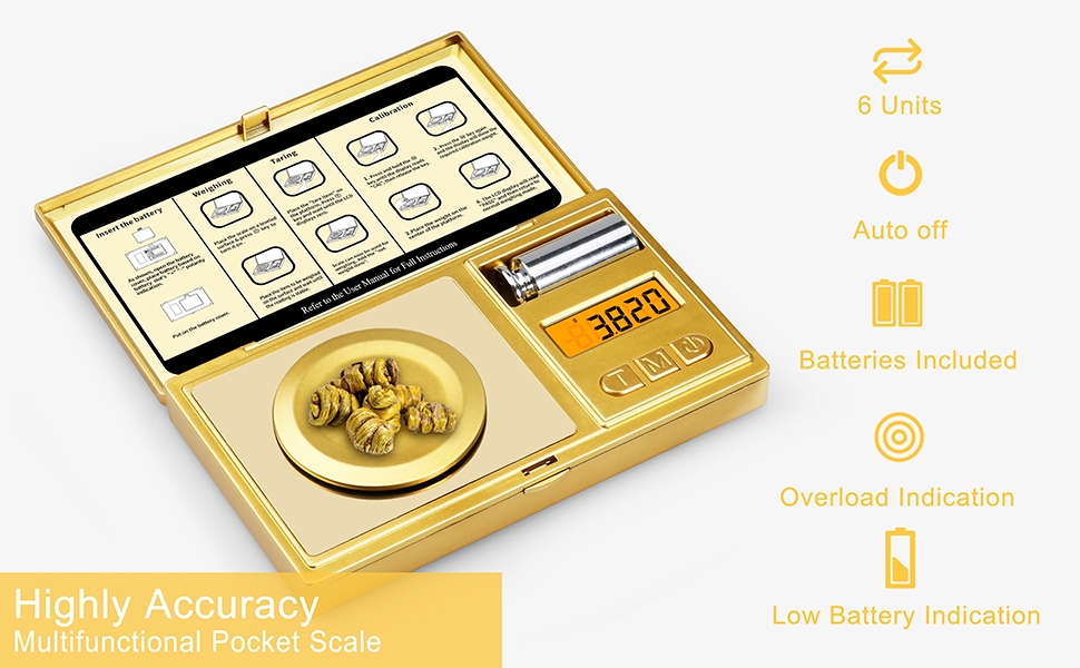 Precision and Portability: The Ultimate Digital Pocket Scale 001g