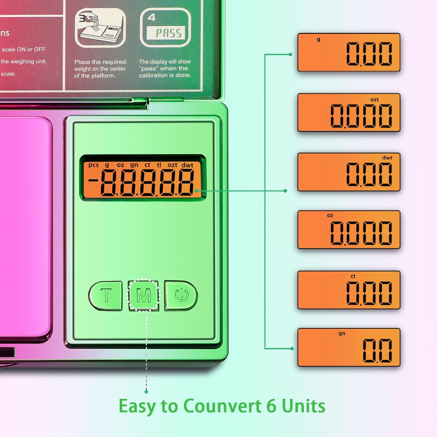 High-Precision Pocket Scale for Accurate Weighing in Grams