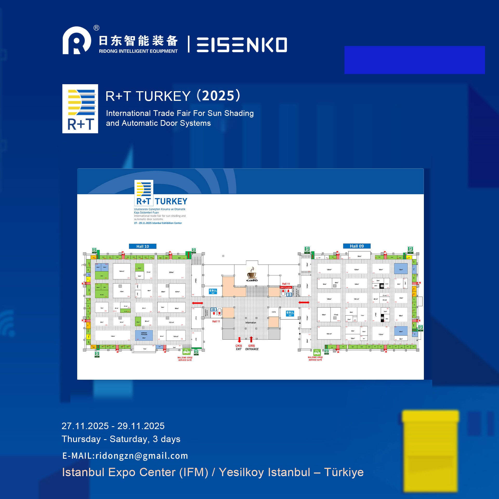 Ridong Intelligent to Showcase Advanced Sun Shading Machinery at R+T Turkey 2025 in Istanbul