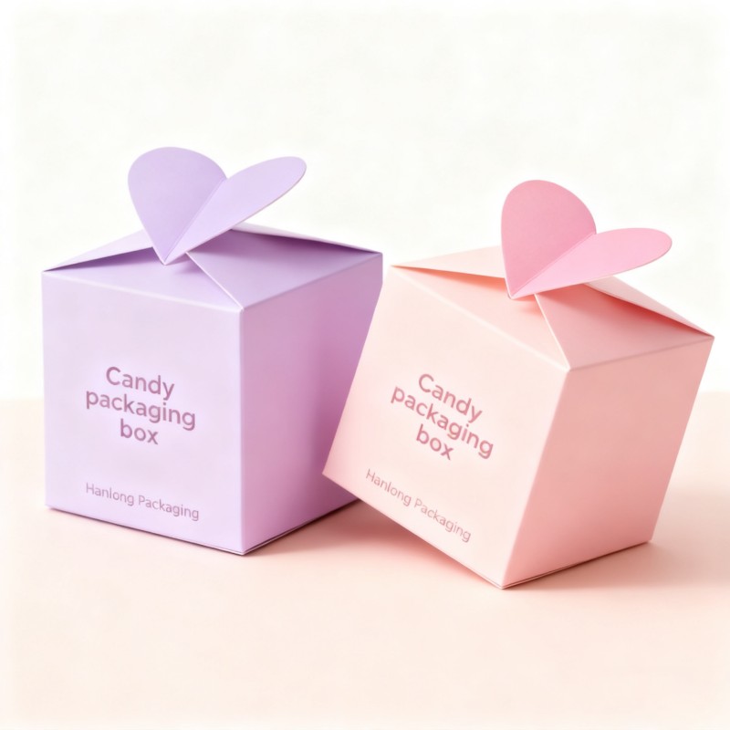 Boîte d'emballage rose personnalisée par le fabricant usine, boîte de bonbons pour fête d'anniversaire, boîte d'emballage de biscuits alimentaires de Noël
