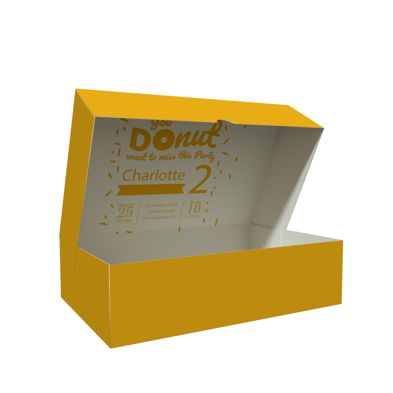 Factory customized printing white cardboard boxes donuts macarons cake folding packaging boxes various sizes of food packaging paper boxes