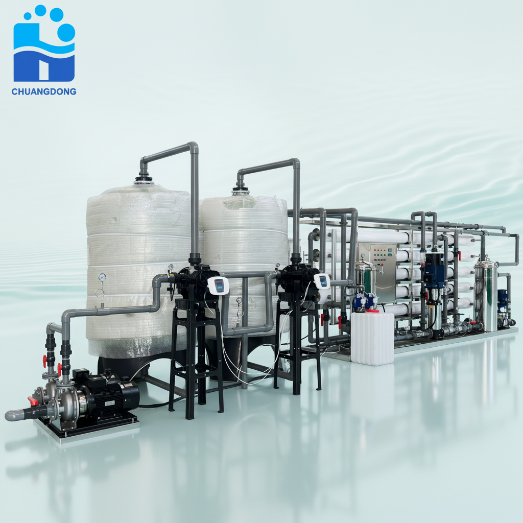 Small Compact Reverse Osmosis Water Purification Machine with Container Ro Water Treatment Plant
