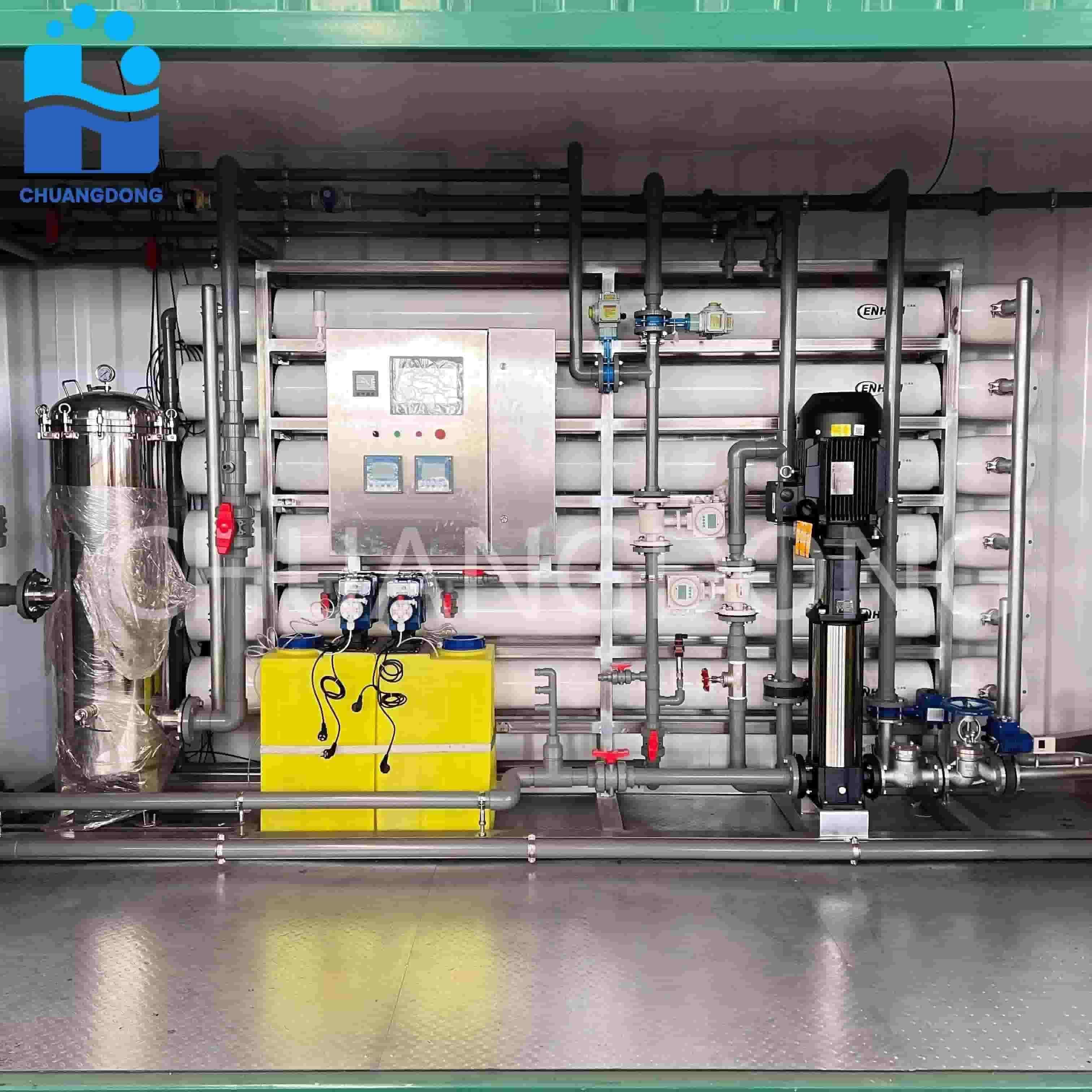 Containerized Drinking Water Purification System RO Water Treatment Plant Reverse Osmosis Machine for Industrial Water Filter